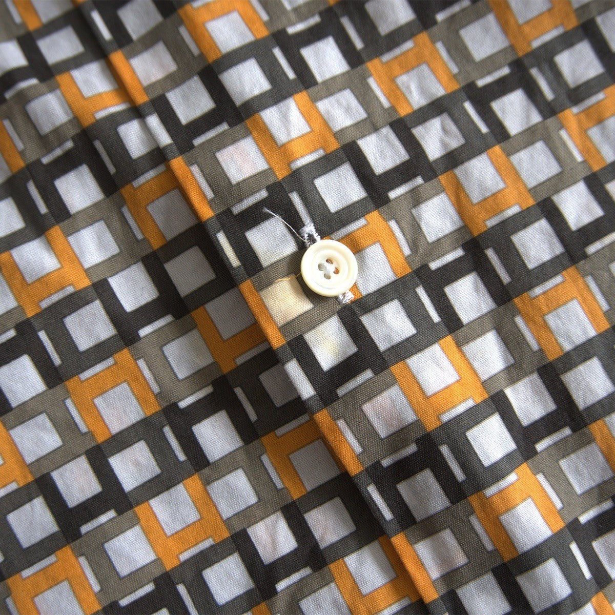 Hermes H Monogram Cotton Shirt Size 42