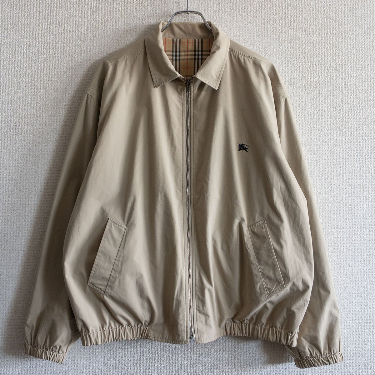 BURBERRYS 80s Reversible Nova Check Harrington Jacket Size L