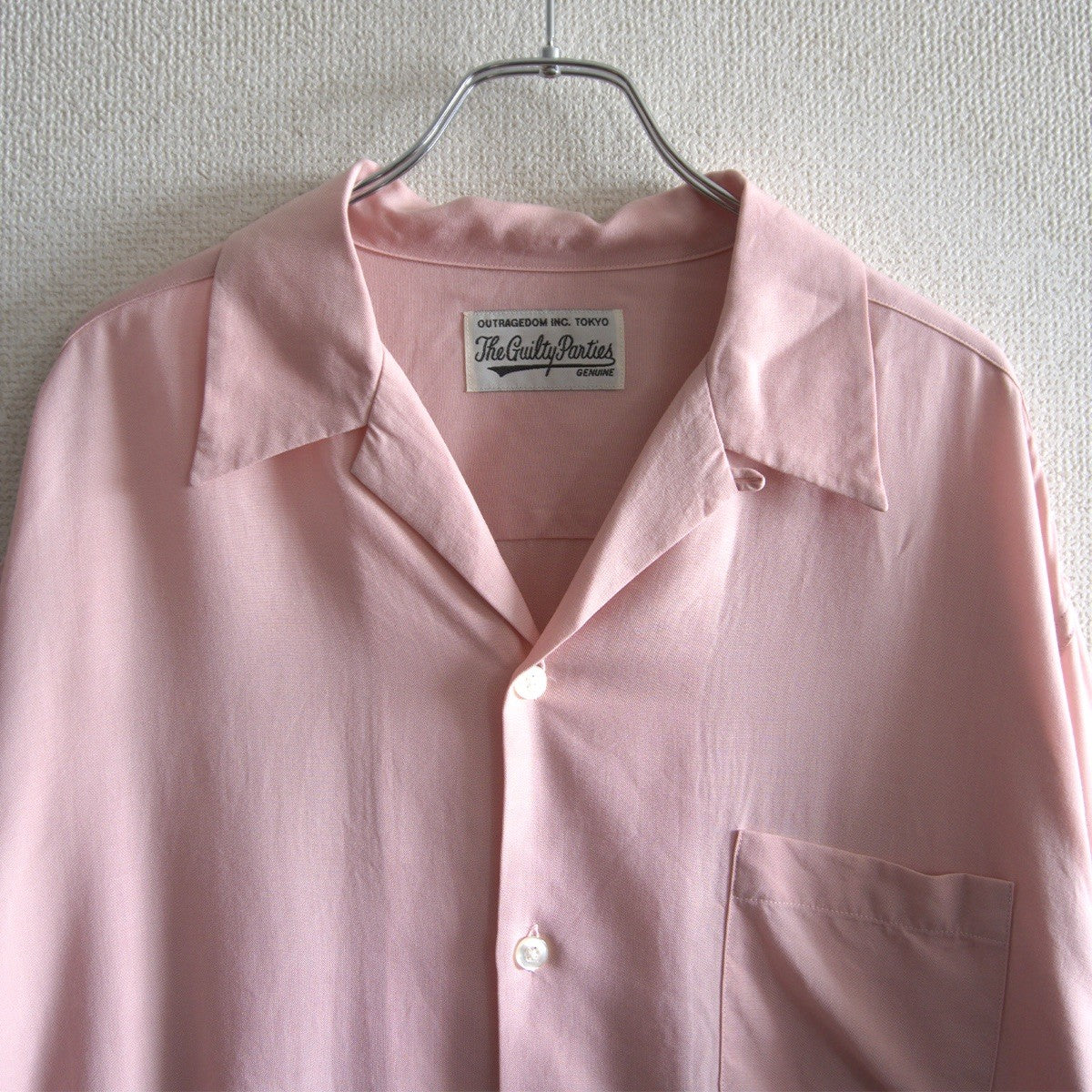 Wacko Maria 50s long open collar Shirt Size XL