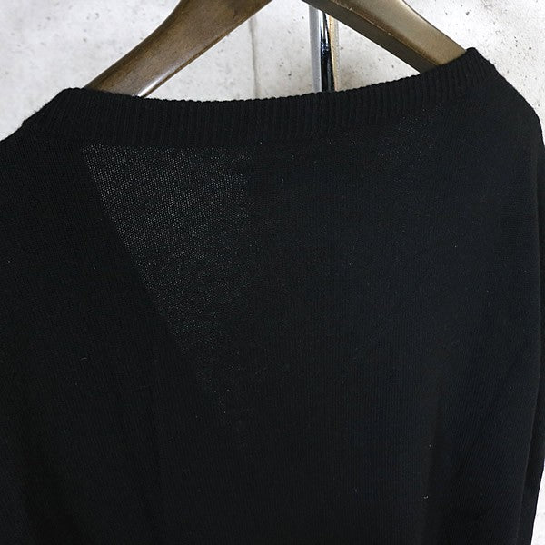 CHROME HEARTS Cashmere Cross Patch Cardigan Black Size M