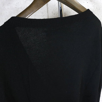 CHROME HEARTS Cashmere Cross Patch Cardigan Black Size M