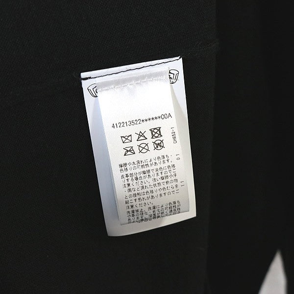 CHROME HEARTS Collared Cashmere Silk Patch Cardigan Size M