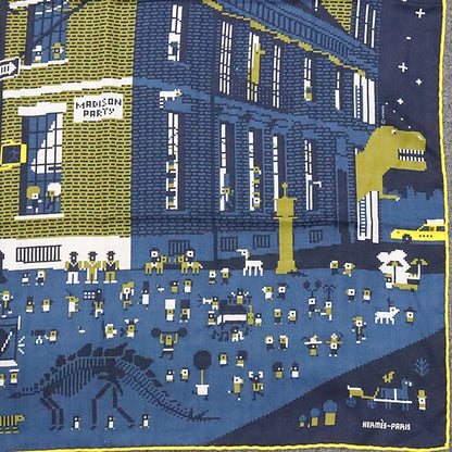 HERMES Carre 100 Madison Party Silk Scarf Size ONE SIZE