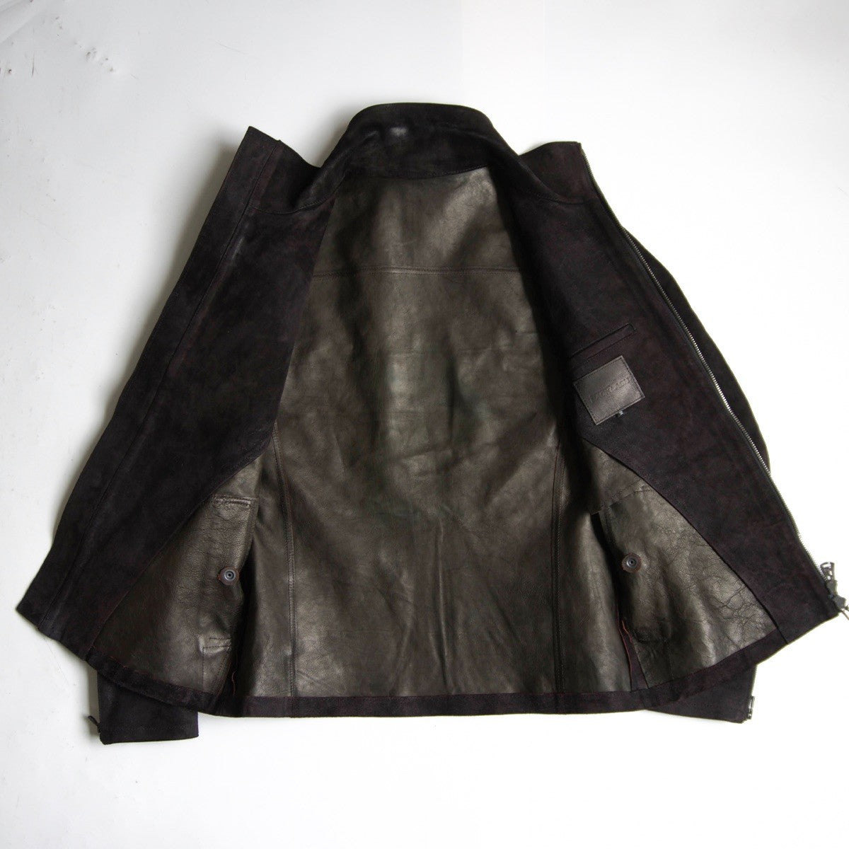 Isamu Katayama Backlash Suede single rider jacket Size 2