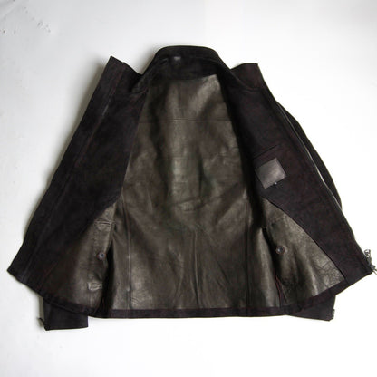 Isamu Katayama Backlash Suede single rider jacket Size 2