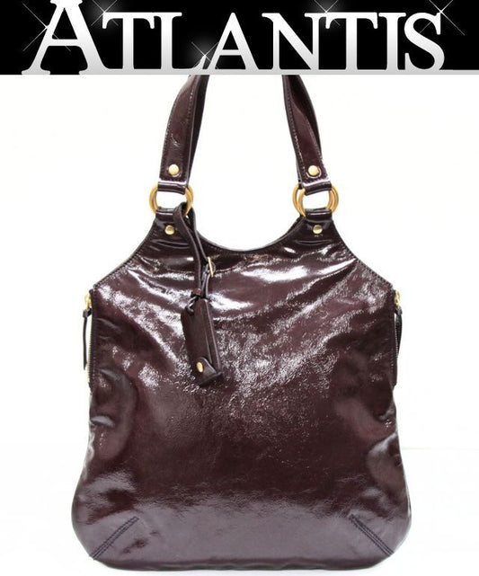 YVES SAINT LAURENT Metropolis Tote Brown Size ONE SIZE