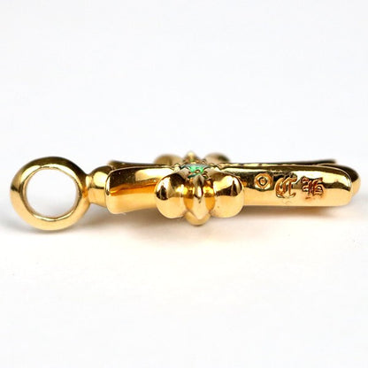 CHROME HEARTS 22K Tiny Fat Emerald Pendant Size ONE SIZE