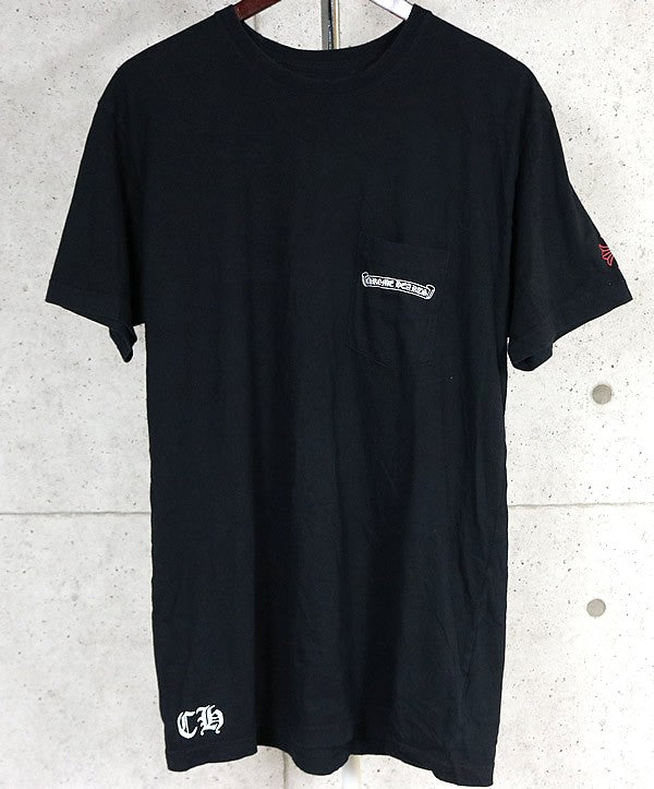 CHROME HEARTS Scroll Label USA T-Shirt Black Size XL