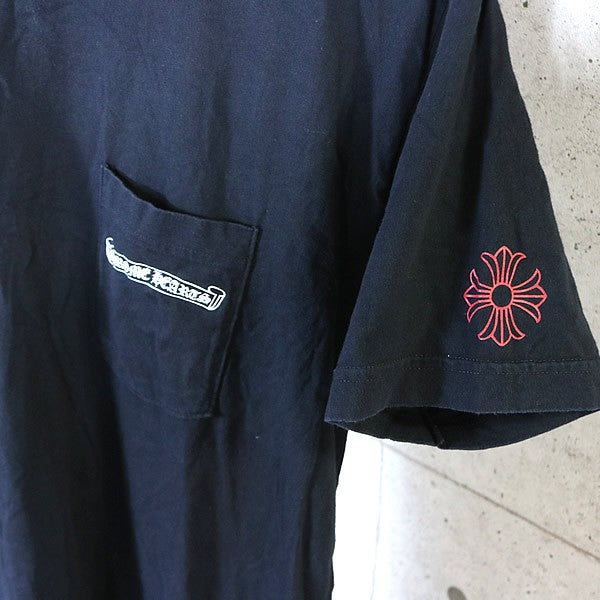 CHROME HEARTS Scroll Label USA T-Shirt Black Size XL