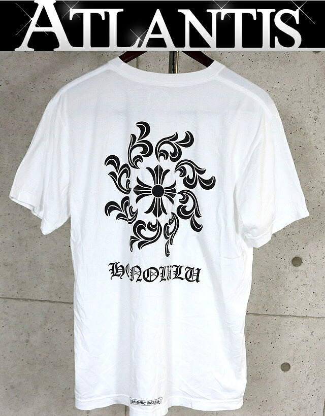 CHROME HEARTS Honolulu Horseshoe CH T-Shirt White Size L