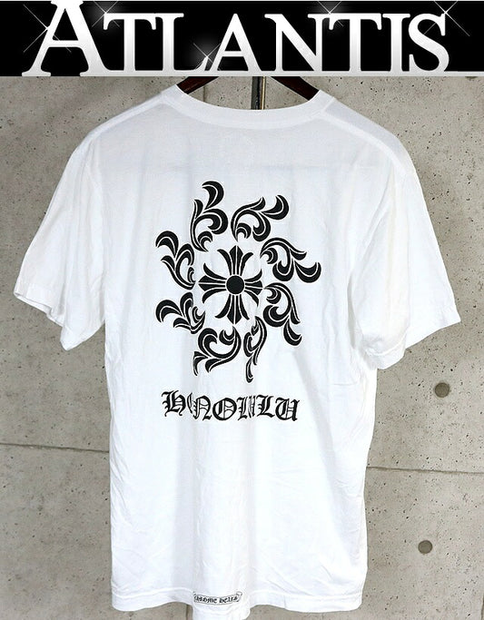 CHROME HEARTS Honolulu Horseshoe CH T-Shirt White Size L