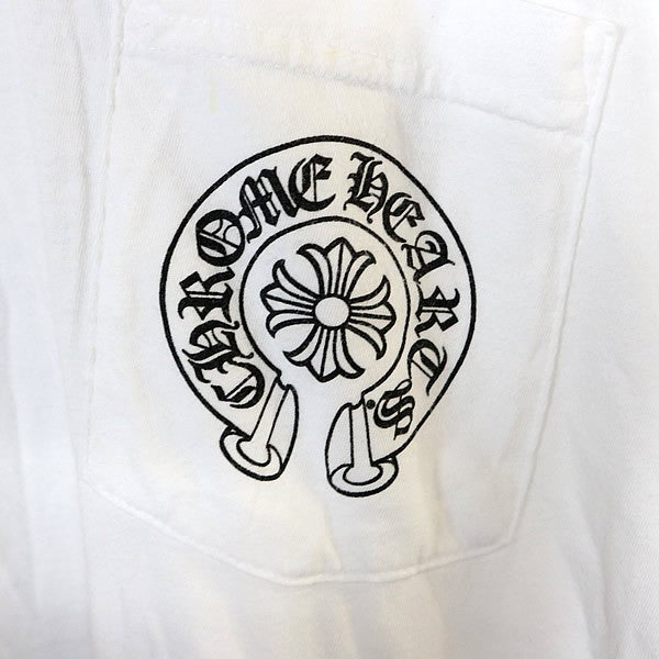 CHROME HEARTS Honolulu Horseshoe CH T-Shirt White Size L