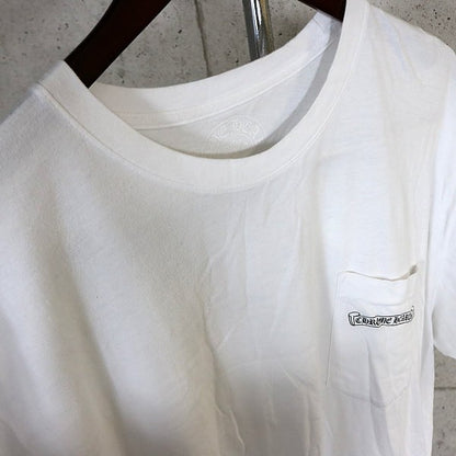 CHROME HEARTS Arch Logo Pocket T-Shirt White Size XL