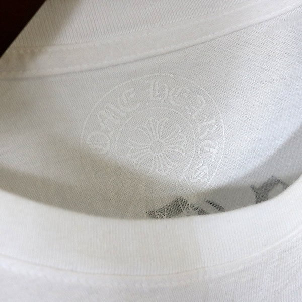 CHROME HEARTS Arch Logo Pocket T-Shirt White Size XL