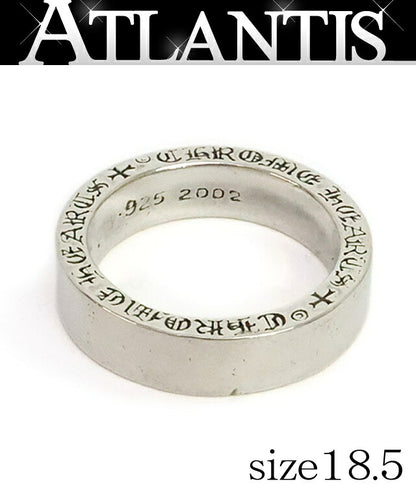 CHROME HEARTS Plain 6mm Spacer Ring Silver 925 Size ONE SIZE