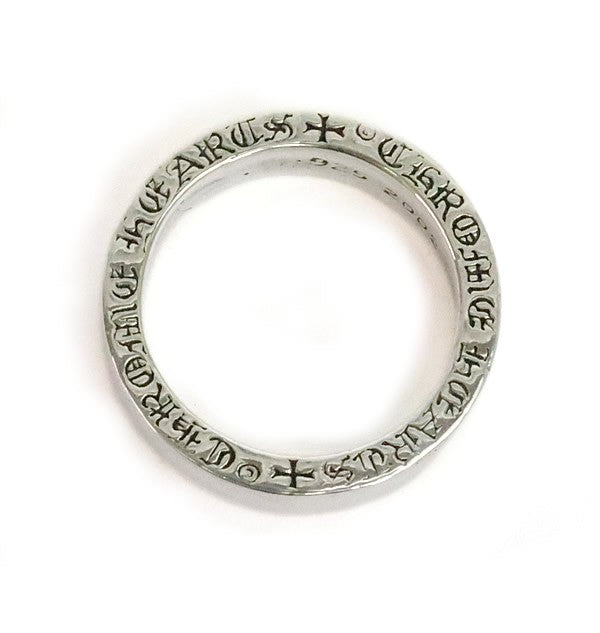 CHROME HEARTS Plain 6mm Spacer Ring Silver 925 Size ONE SIZE