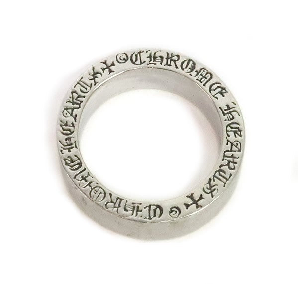 CHROME HEARTS Plain 6mm Spacer Ring Silver 925 Size ONE SIZE