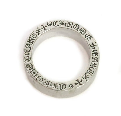 CHROME HEARTS Plain 6mm Spacer Ring Silver 925 Size ONE SIZE