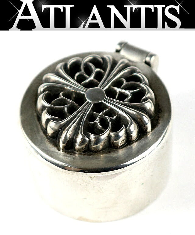 CHROME HEARTS Floral Silver Candle Holder