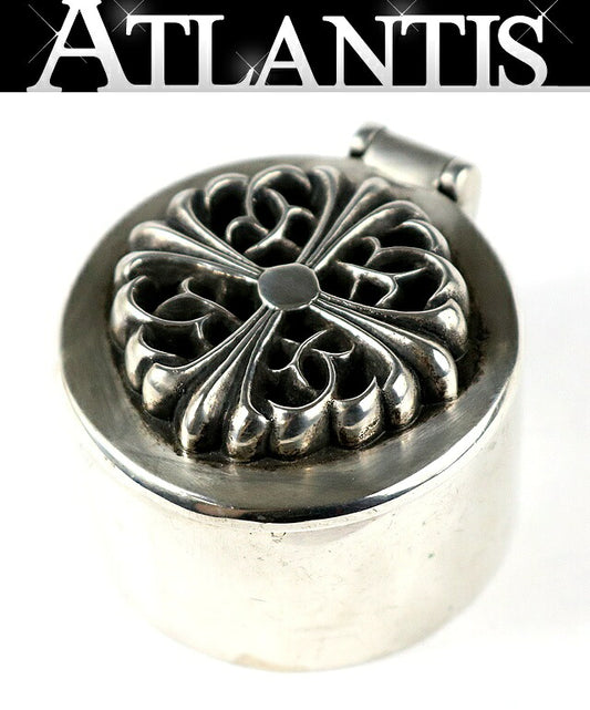 CHROME HEARTS Floral Silver Candle Holder