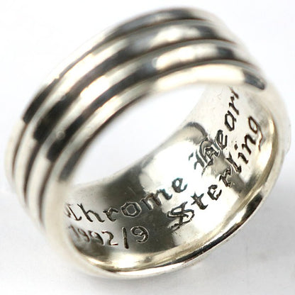 CHROME HEARTS Dagger Pave Diamond Silver Ring Size ONE SIZE