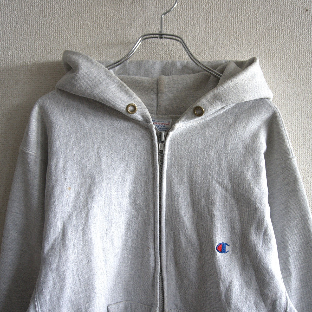 Champion 90S Reverse Weave Zip Hoodie Size M