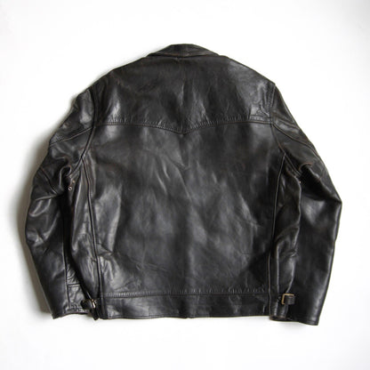 AERO LEATHER Highwayman Horsehide Jacket Black Size 42