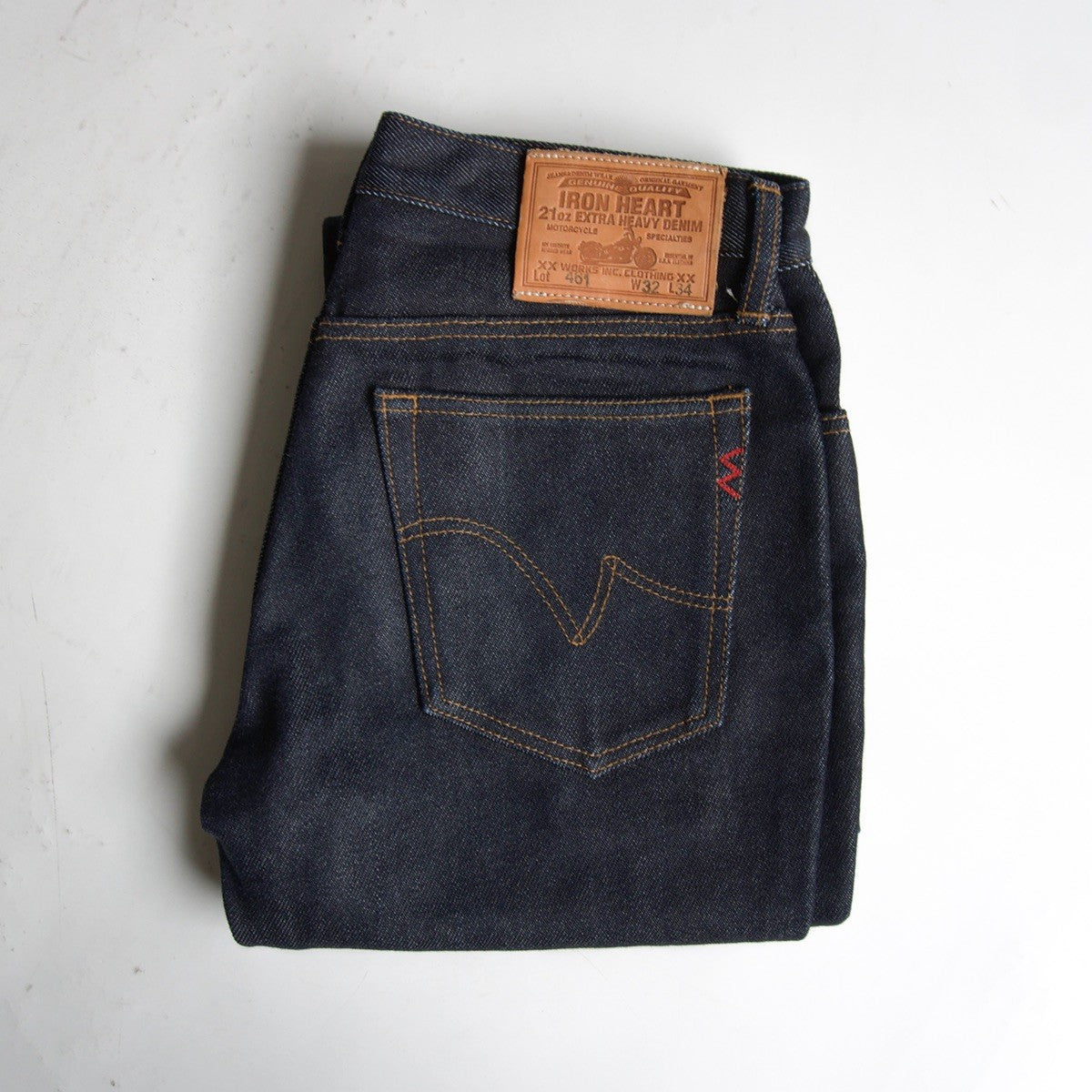 Iron Heart x LOT LOT 461 21oz EXTRA HEAVY DENIM Pants Size 32×34