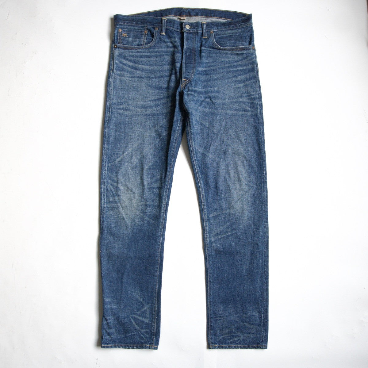 RRL x GRANDFALL WASH SLIM NARROW JEANS Denim Pants Size 36×32