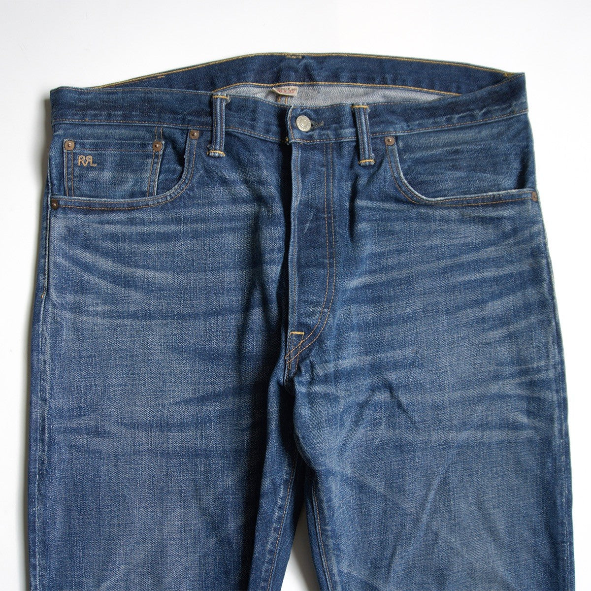 RRL x GRANDFALL WASH SLIM NARROW JEANS Denim Pants Size 36×32