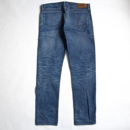 RRL x GRANDFALL WASH SLIM NARROW JEANS Denim Pants Size 36×32