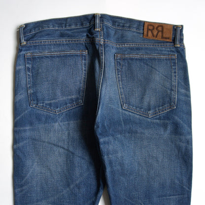 RRL x GRANDFALL WASH SLIM NARROW JEANS Denim Pants Size 36×32