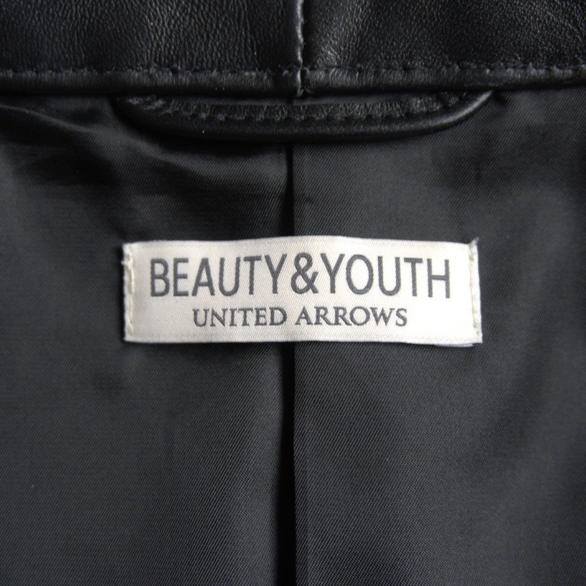 BEAUTY&YOUTH Lambskin Single Rider Jacket Size XL