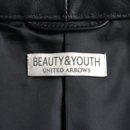 BEAUTY&YOUTH Lambskin Single Rider Jacket Size XL