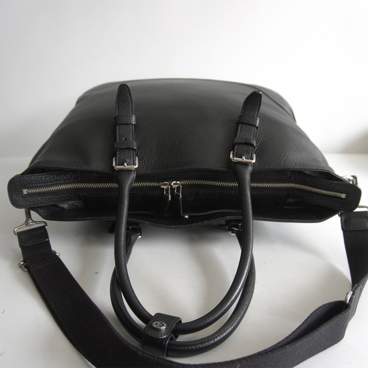 PELLE MORBIDA Convertible Tote Bag Black