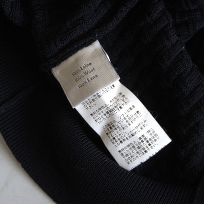 HERMES H-Pattern Jacquard Wool Knit Made in Italy Size L
