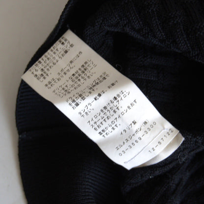 HERMES H-Pattern Jacquard Wool Knit Made in Italy Size L