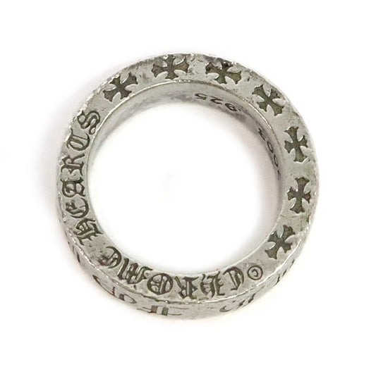 CHROME HEARTS 6mm "FOREVER" Spacer Silver 925 Ring Size ONE SIZE