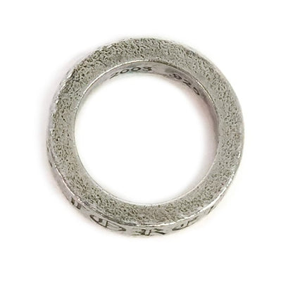 CHROME HEARTS 6mm "FOREVER" Spacer Silver 925 Ring Size ONE SIZE
