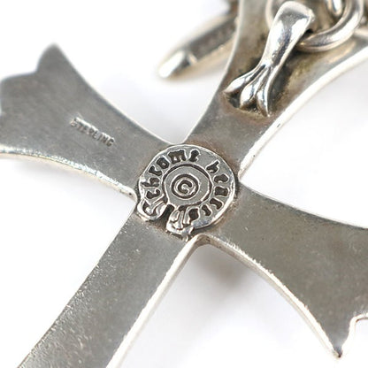 CHROME HEARTS Large Cross Split Silver Keyring Size ONE SIZE
