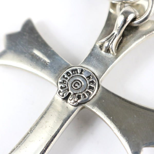 CHROME HEARTS Large Cross Split Silver Keyring Size ONE SIZE