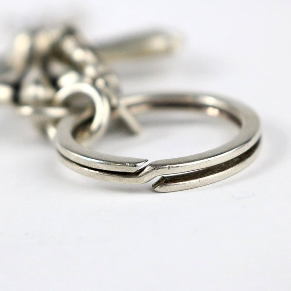 CHROME HEARTS Large Cross Split Silver Keyring Size ONE SIZE