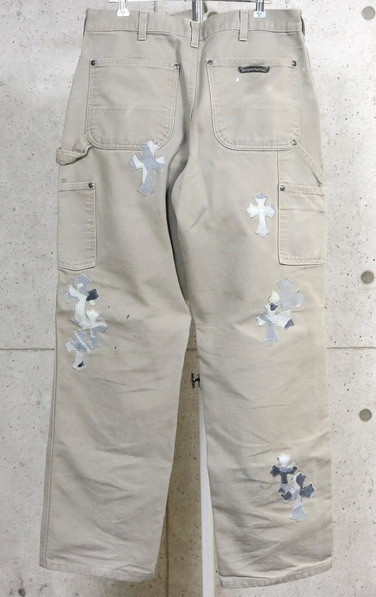 CHROME HEARTS Matty Boy Sex Records Light Khaki Pants Size 30