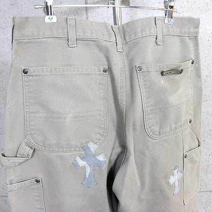 CHROME HEARTS Matty Boy Sex Records Light Khaki Pants Size 30