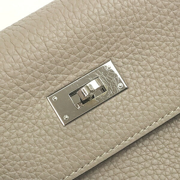 HERMES Kelly 28 Retourne Handbag Gray Size ONE SIZE