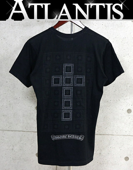 CHROME HEARTS Framed Cross Short Sleeve T-Shirt Size M Size