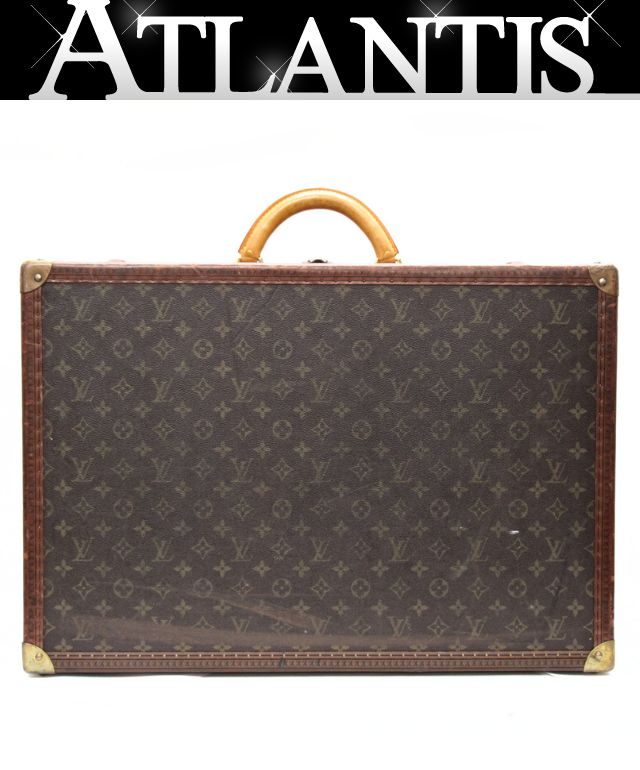 Louis Vuitton Alzer 60 Monogram Trunk Case Brown
