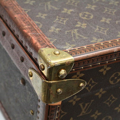 Louis Vuitton Alzer 60 Monogram Trunk Case Brown