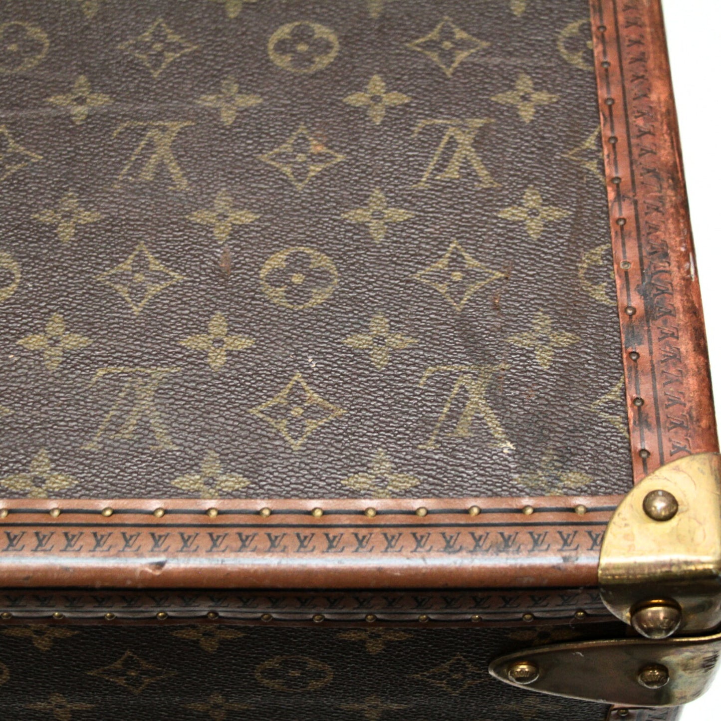 Louis Vuitton Alzer 60 Monogram Trunk Case Brown