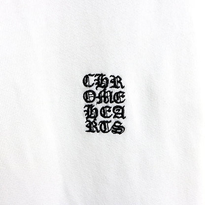 CHROME HEARTS Y NOT Embroidered White Cotton Sweatpants Size M
